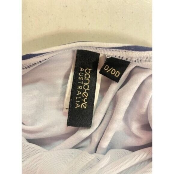 Bond-Eye Australia One piece Blue Stripe Swimsuit US 8 D DD - Picture 6 of 7